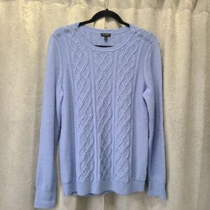 Talbots Cashmere Sweater M Light Blue. Beautuful Top‎
